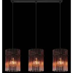 Luminaires Globo Lighting Gorley Suspension Noir, 3 lumières
