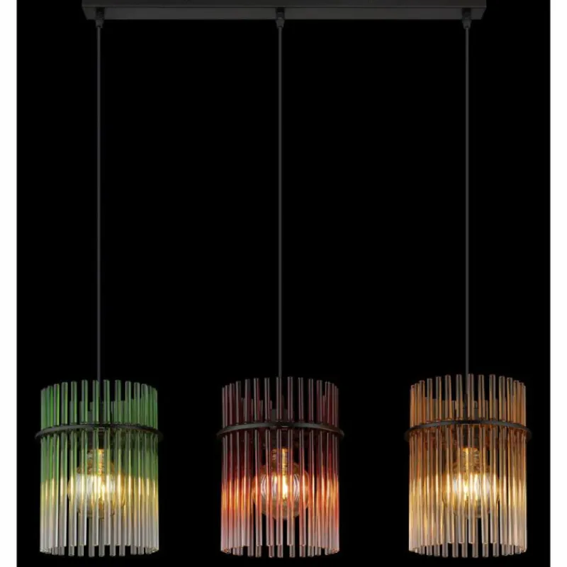 Luminaires Globo Lighting Gorley Suspension Noir, 3 lumières