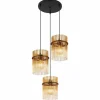 Luminaires Globo Lighting Gorley Suspension Noir, 3 lumières