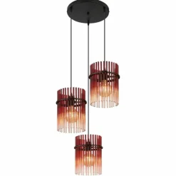 Luminaires Globo Lighting Gorley Suspension Noir, 3 lumières