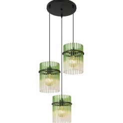 Luminaires Globo Lighting Gorley Suspension Noir, 3 lumières