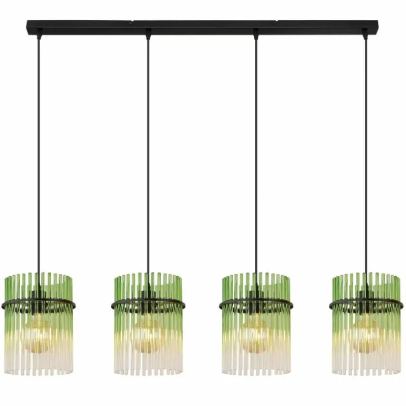 Luminaires Globo Lighting Gorley Suspension Noir, 4 lumières