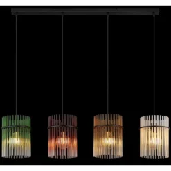 Luminaires Globo Lighting Gorley Suspension Noir, 4 lumières
