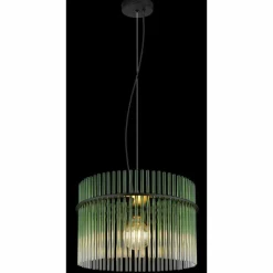 Luminaires Globo Lighting Gorley Suspension Noir, 1 lumière