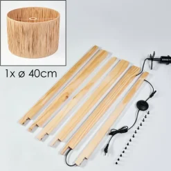 Luminaires Scandinaves-hofstein Granja Lampadaire Écru, 1 lumière