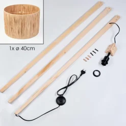 Luminaires Scandinaves-hofstein Granja Lampadaire Écru, 1 lumière