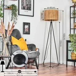 Luminaires Scandinaves-hofstein Granja Lampadaire Écru, 1 lumière