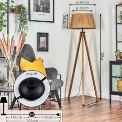 Luminaires Scandinaves-hofstein Granja Lampadaire Écru, 1 lumière