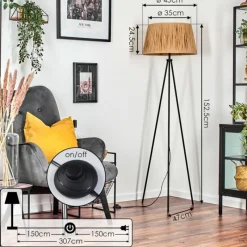 Luminaires Scandinaves-hofstein Granja Lampadaire Écru, 1 lumière