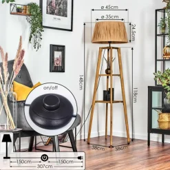 Luminaires Scandinaves-hofstein Granja Lampadaire Écru, 1 lumière