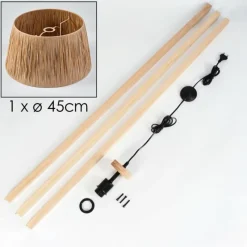 Luminaires Scandinaves-hofstein Granja Lampadaire Écru, 1 lumière