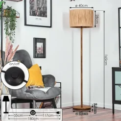 Luminaires Scandinaves-hofstein Granja Lampadaire Écru, 1 lumière