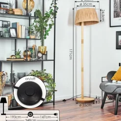 hofstein Granja Lampadaire Écru, 1 lumière