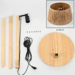 hofstein Granja Lampadaire Écru, 1 lumière