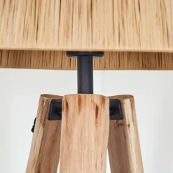 Luminaires Scandinaves-hofstein Granja Lampadaire Écru, Noir, 1 lumière