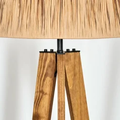 Luminaires Scandinaves-hofstein Granja Lampadaire Écru, Noir, 1 lumière