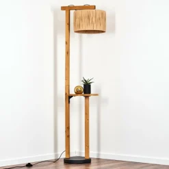 Luminaires Scandinaves-hofstein Granja Lampadaire Écru, Noir, 1 lumière