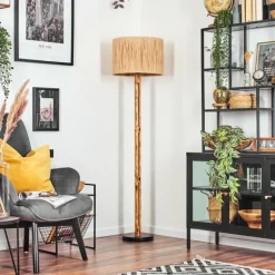 Luminaires Scandinaves-hofstein Granja Lampadaire Écru, Noir, 1 lumière