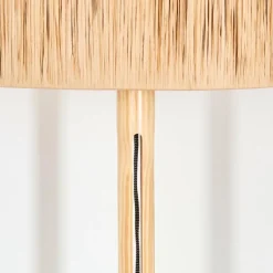 Luminaires Scandinaves-hofstein Granja Lampadaire Écru, Noir, 1 lumière