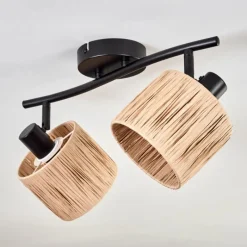 hofstein Granja Plafonnier Noir, 2 lumières