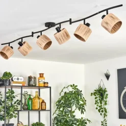 hofstein Granja Plafonnier Noir, 6 lumières