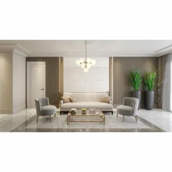 Luminaires Globo Lighting Grappy Plafonnier Nickel mat, 13 lumières