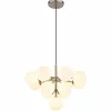 Luminaires Globo Lighting Grappy Suspension Nickel mat, 13 lumières