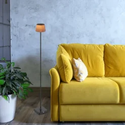 Luminaires Globo Lighting Gregoir Lampadaire LED Noir, 1 lumière