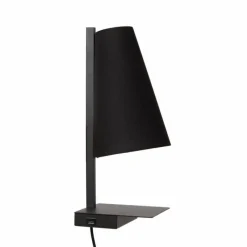 Lampes En Tissu-Luminaires Lucide GREGORY Applique murale Noir, 1 lumière