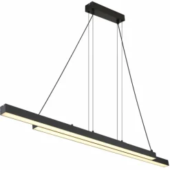 Luminaires Globo Lighting GREKKIE Suspension LED Noir, 1 lumière, Télécommandes* Éclairage Led