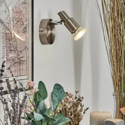 hofstein Gropptorp Applique murale, Spot mural Nickel mat, 1 lumière