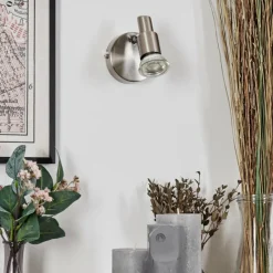 hofstein Gropptorp Applique murale, Spot mural Nickel mat, 1 lumière