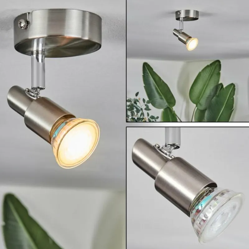 Luminaires Trio Gropptorp Plafonnier, Spot de plafond Nickel mat, 1 lumière* Spots Et Projecteurs