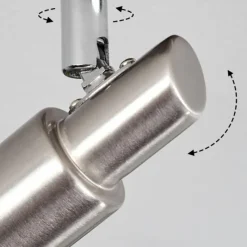 Luminaires Trio Gropptorp Plafonnier, Spot de plafond Nickel mat, 1 lumière* Spots Et Projecteurs