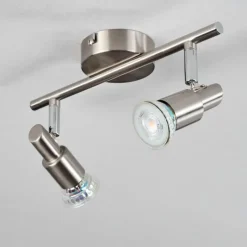 hofstein Gropptorp Plafonnier, Spot de plafond Nickel mat, 2 lumières
