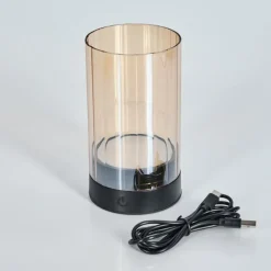 hofstein Grubbe Lampe de table d'extérieur, Lampe à poser LED Noir, 1 lumière