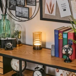 hofstein Grubbe Lampe de table d'extérieur, Lampe à poser LED Noir, 1 lumière