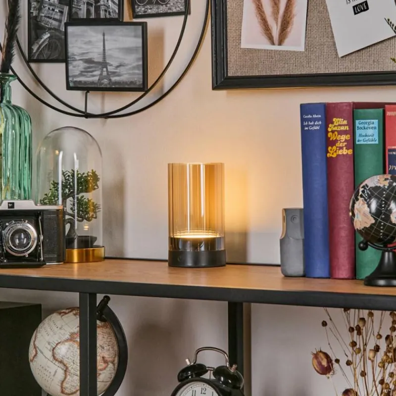 hofstein Grubbe Lampe de table d'extérieur, Lampe à poser LED Noir, 1 lumière