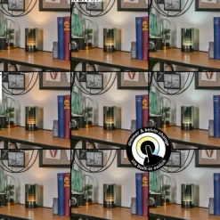 hofstein Grubbe Lampe de table d'extérieur, Lampe à poser LED Noir, 1 lumière