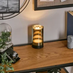 hofstein Grubbe Lampe de table d'extérieur, Lampe à poser LED Noir, 1 lumière