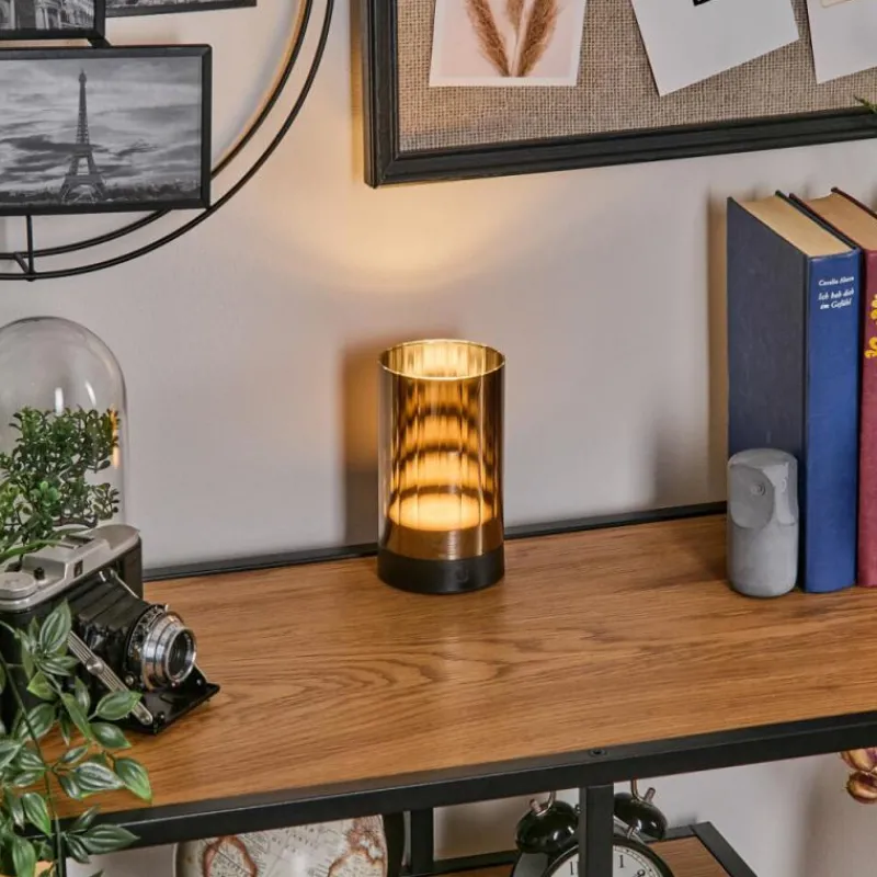 hofstein Grubbe Lampe de table d'extérieur, Lampe à poser LED Noir, 1 lumière