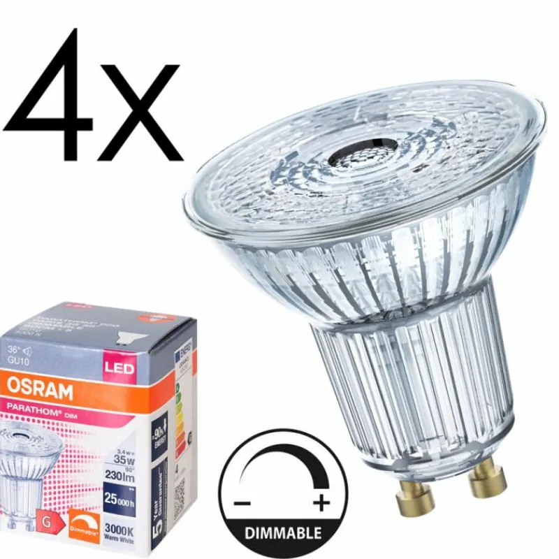 hofstein GU10 LED 3.4 Watt blanc chaud dimmable 230 Lumen