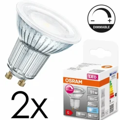 hofstein GU10 LED 7.9 Watt blanc neutre dimmable 650 Lumen