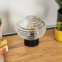 hofstein Gualtar Lampe à poser Noir, 1 lumière