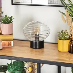 hofstein Gualtar Lampe à poser Noir, 1 lumière