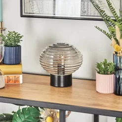 hofstein Gualtar Lampe à poser Noir, 1 lumière