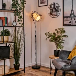 Lampes En Tissu-hofstein Gudmuntorp Lampadaire Noir, 1 lumière