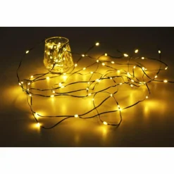 Luminaires Globo Lighting Guirlande Globo LED Vert, 200 lumières