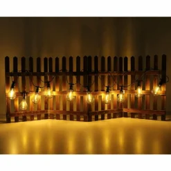 Suspension Verre Fumé-Luminaires Globo Lighting Guirlande Globo LED Noir, 10 lumières