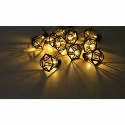 Luminaires Globo Lighting Guirlande Globo LED Noir, 10 lumières